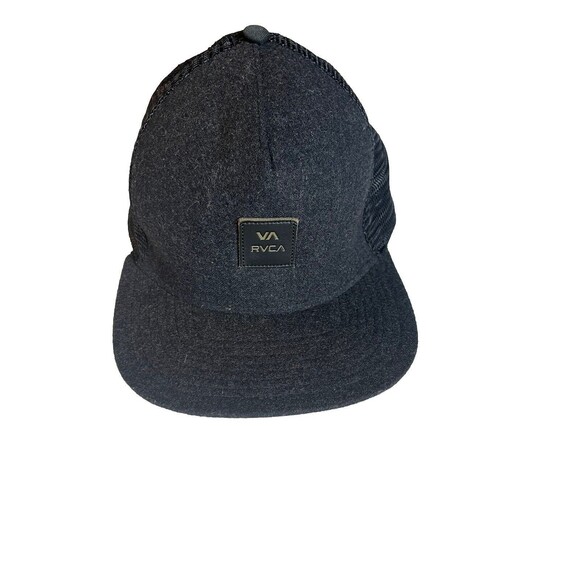 RVCA Men's Mid Fit  Hat Charcoal Grey Adjustable Back Cap Snapback - Picture 1 of 6
